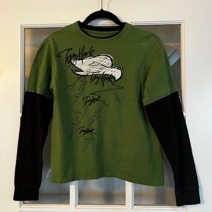 Tony Hawk Shirt Graphic Skater Style L/S T-Shirt Size Large